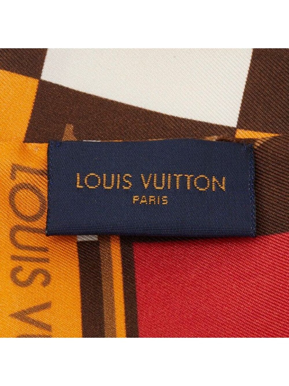 Louis Vuitton Monogram Bandeau Scarf Brown Silk - Picture 5 of 7
